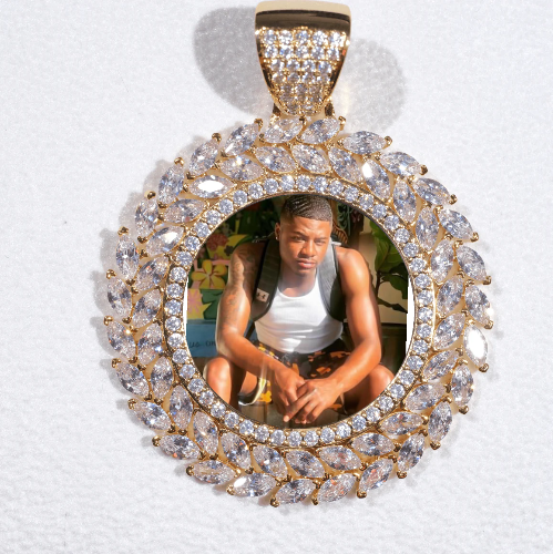 Large 3D Wheat Ear Custom Picture Pendant