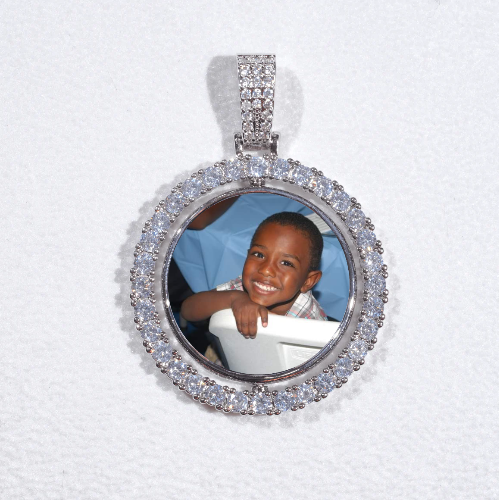3D Spinning 2-Faced Custom Picture Pendant