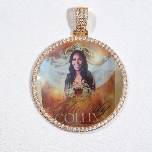 MEDIUM 3D CIRCLE CUSTOM PICTURE PENDANT