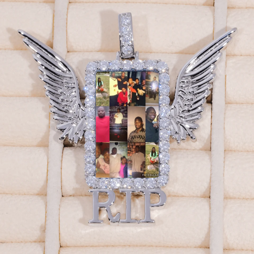 RIP WING 3D CUSTOM PICTURE PENDANT