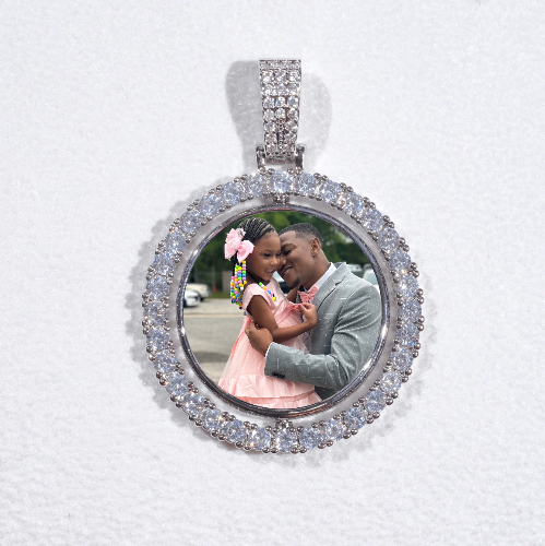 3D Spinning 2-Faced Custom Picture Pendant