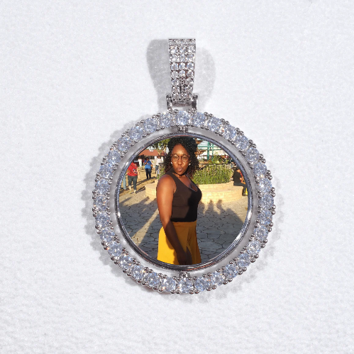 3D Spinning 2-Faced Custom Picture Pendant