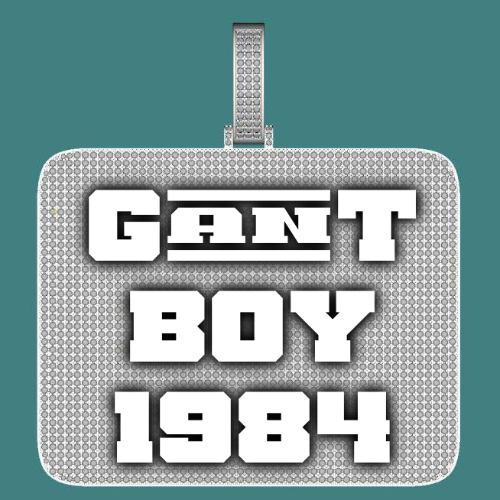 CUSTOM LETTER NECKLACE 3D BIG SQUARE