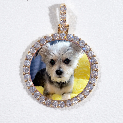 3D CIRCLE CUSTOM PICTURE PENDANT SMALL SIZE