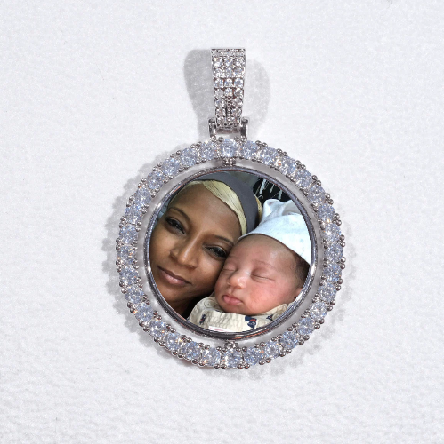 3D Spinning 2-Faced Custom Picture Pendant