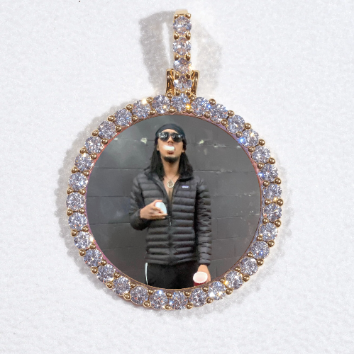 3D CIRCLE CUSTOM PICTURE PENDANT SMALL SIZE