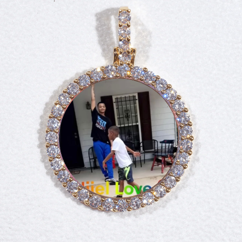 3D CIRCLE CUSTOM PICTURE PENDANT SMALL SIZE