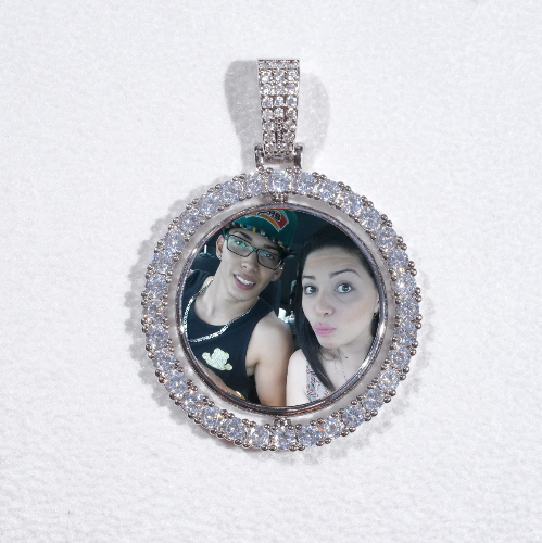 3D Spinning 2-Faced Custom Picture Pendant