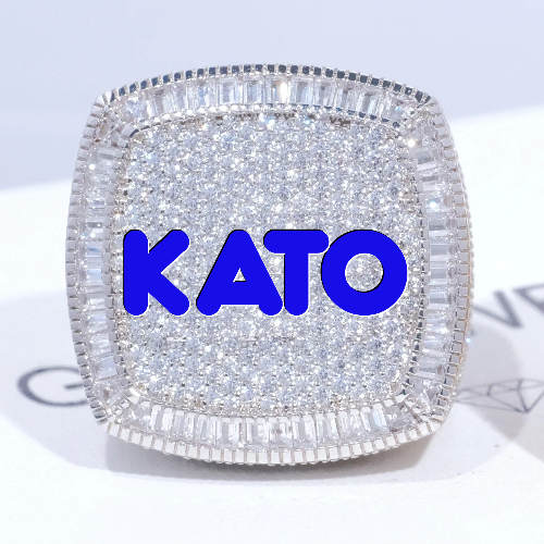 CUSTOM LETTER 3D ICED RING