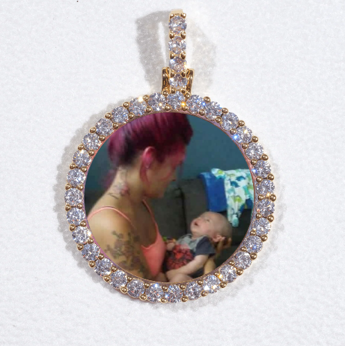 3D CIRCLE CUSTOM PICTURE PENDANT SMALL SIZE