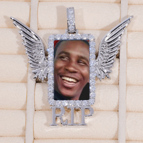 RIP WING 3D CUSTOM PICTURE PENDANT