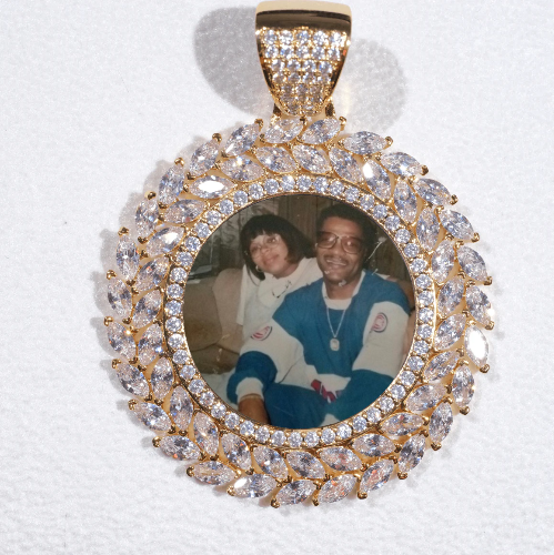 Large 3D Wheat Ear Custom Picture Pendant