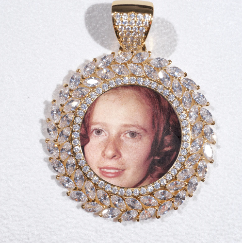 Large 3D Wheat Ear Custom Picture Pendant