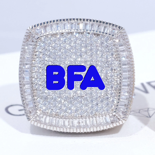 CUSTOM LETTER 3D ICED RING