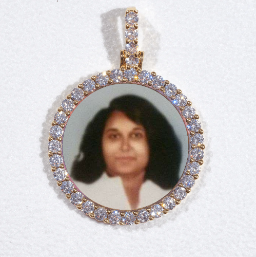3D CIRCLE CUSTOM PICTURE PENDANT SMALL SIZE