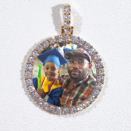 3D CIRCLE CUSTOM PICTURE PENDANT SMALL SIZE