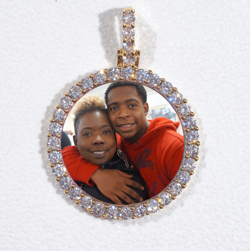 3D CIRCLE CUSTOM PICTURE PENDANT SMALL SIZE