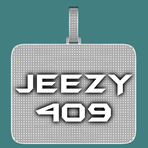 CUSTOM LETTER NECKLACE 3D BIG SQUARE