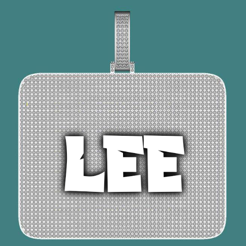 CUSTOM LETTER NECKLACE 3D BIG SQUARE