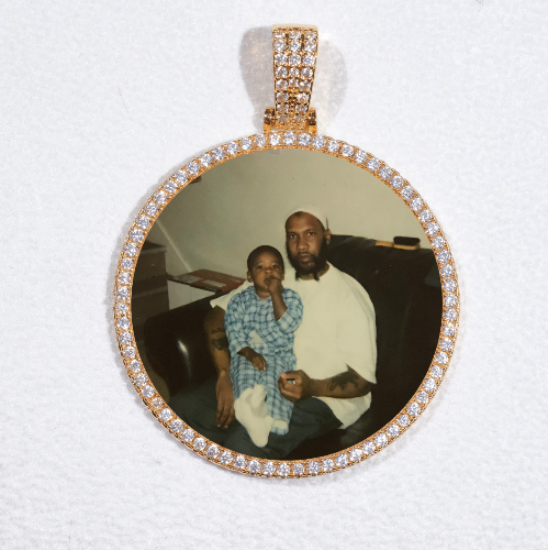 MEDIUM 3D CIRCLE CUSTOM PICTURE PENDANT