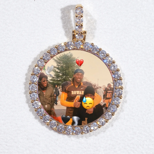 3D CIRCLE CUSTOM PICTURE PENDANT SMALL SIZE