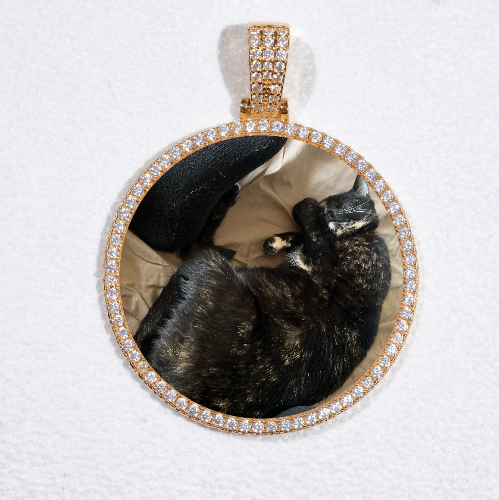 MEDIUM 3D CIRCLE CUSTOM PICTURE PENDANT
