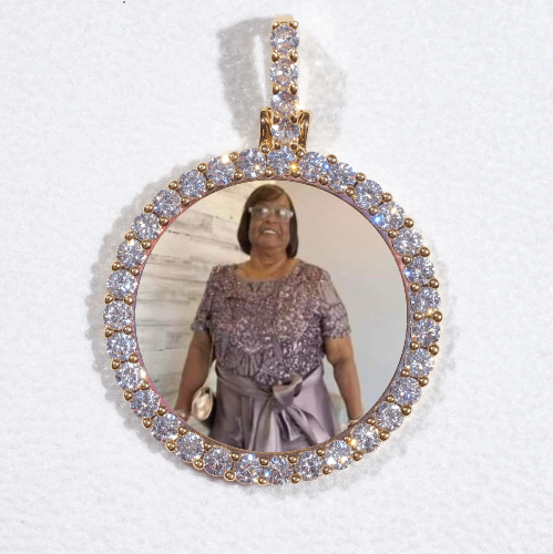 3D CIRCLE CUSTOM PICTURE PENDANT SMALL SIZE