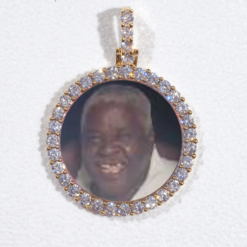 3D CIRCLE CUSTOM PICTURE PENDANT SMALL SIZE