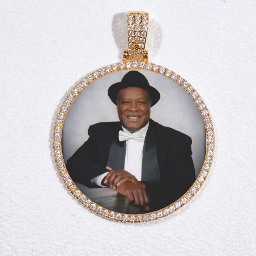 MEDIUM 3D CIRCLE CUSTOM PICTURE PENDANT