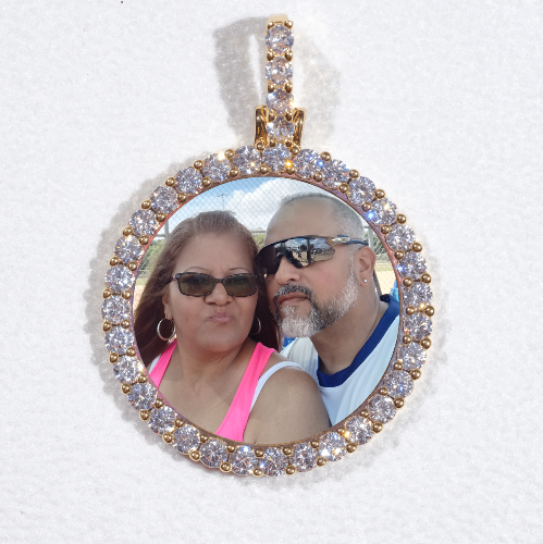 3D CIRCLE CUSTOM PICTURE PENDANT SMALL SIZE