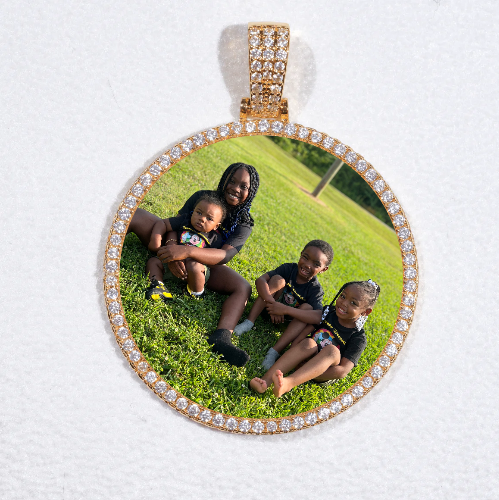 MEDIUM 3D CIRCLE CUSTOM PICTURE PENDANT