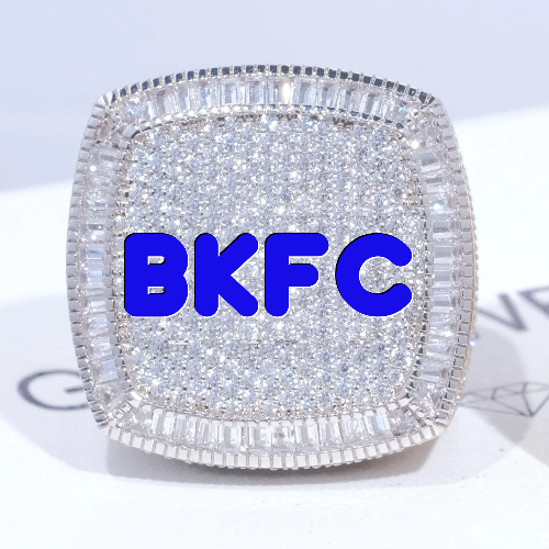 CUSTOM LETTER 3D ICED RING