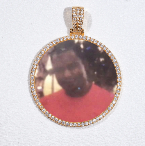 MEDIUM 3D CIRCLE CUSTOM PICTURE PENDANT