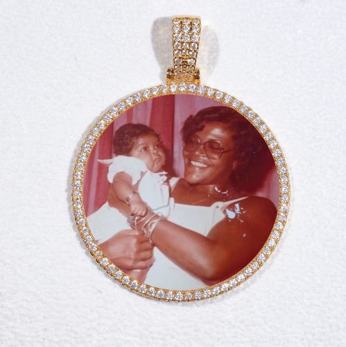 MEDIUM 3D CIRCLE CUSTOM PICTURE PENDANT