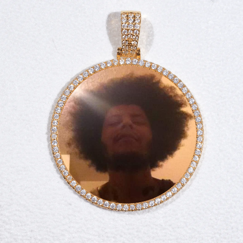 MEDIUM 3D CIRCLE CUSTOM PICTURE PENDANT