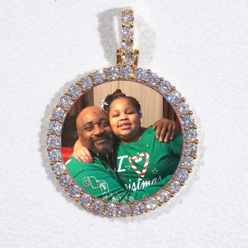 3D CIRCLE CUSTOM PICTURE PENDANT SMALL SIZE