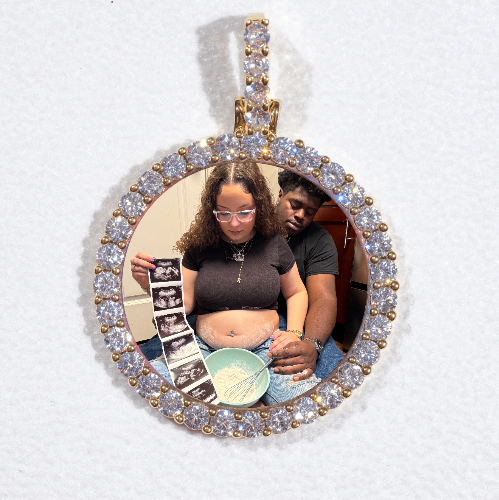 3D CIRCLE CUSTOM PICTURE PENDANT SMALL SIZE