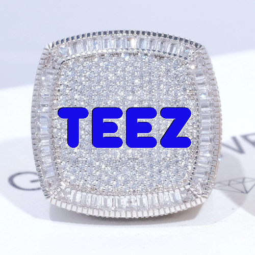 CUSTOM LETTER 3D ICED RING