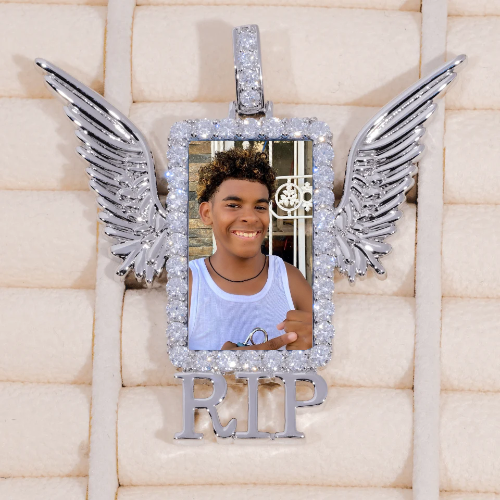RIP WING 3D CUSTOM PICTURE PENDANT