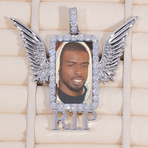 RIP WING 3D CUSTOM PICTURE PENDANT