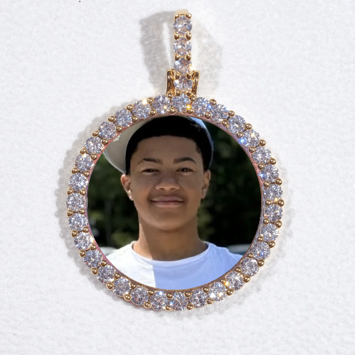 3D CIRCLE CUSTOM PICTURE PENDANT SMALL SIZE