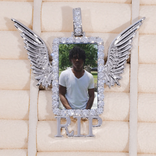 RIP WING 3D CUSTOM PICTURE PENDANT