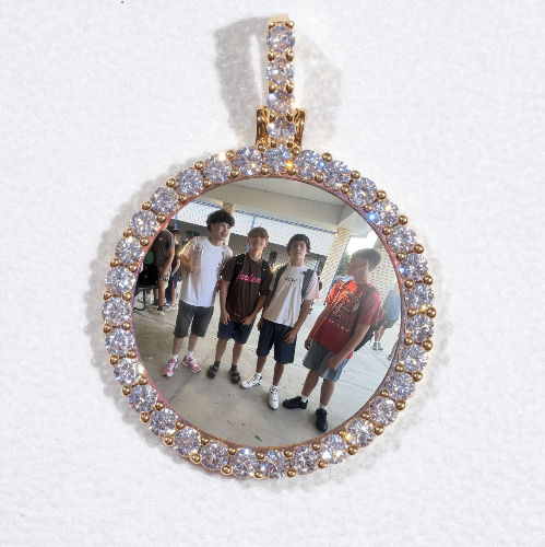 3D CIRCLE CUSTOM PICTURE PENDANT SMALL SIZE