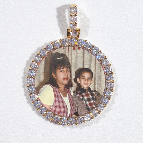 3D CIRCLE CUSTOM PICTURE PENDANT SMALL SIZE