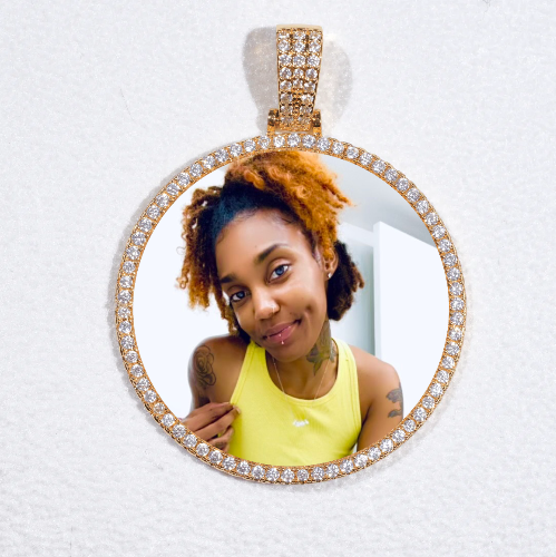 MEDIUM 3D CIRCLE CUSTOM PICTURE PENDANT