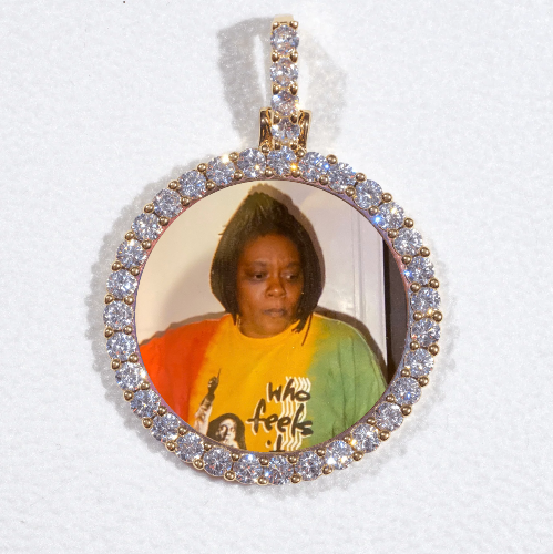 3D CIRCLE CUSTOM PICTURE PENDANT SMALL SIZE