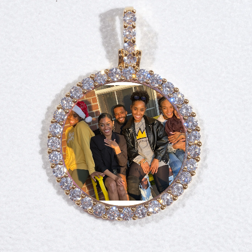 3D CIRCLE CUSTOM PICTURE PENDANT SMALL SIZE