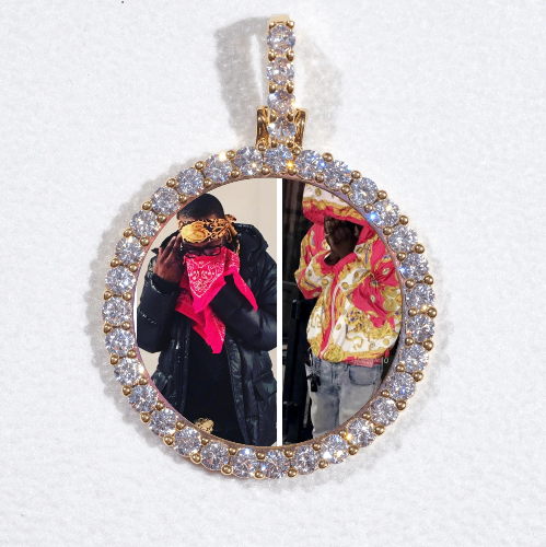 3D CIRCLE CUSTOM PICTURE PENDANT SMALL SIZE