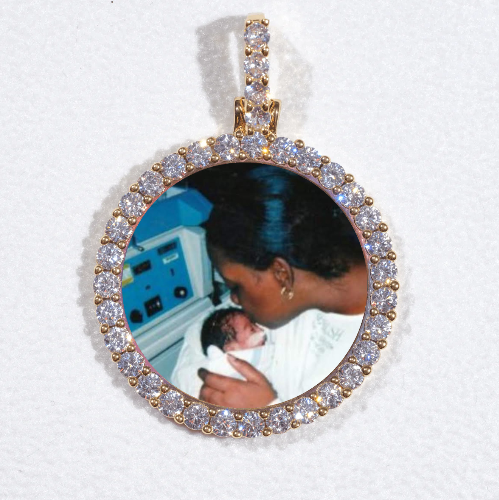 3D CIRCLE CUSTOM PICTURE PENDANT SMALL SIZE