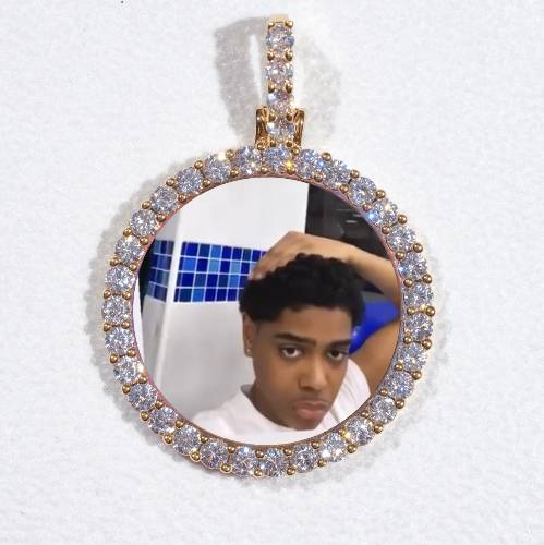 3D CIRCLE CUSTOM PICTURE PENDANT SMALL SIZE